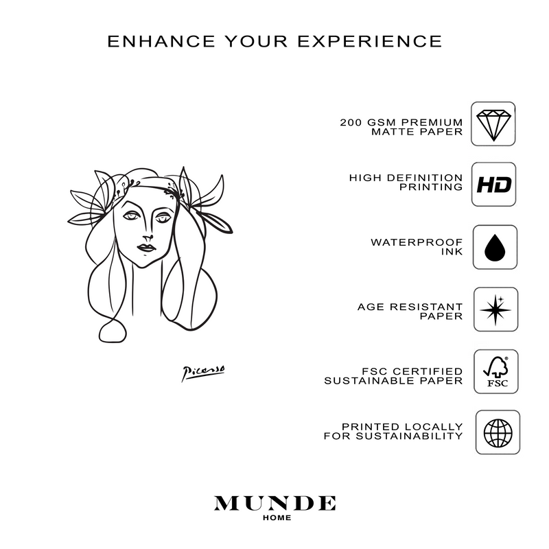 Picasso Head of a Woman - Poster - Munde Home