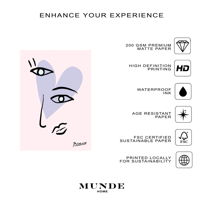 Picasso Pink Love - Poster - Munde Home