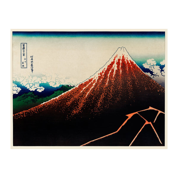 Katsushika Hokusai Sanka Hakuu - Poster