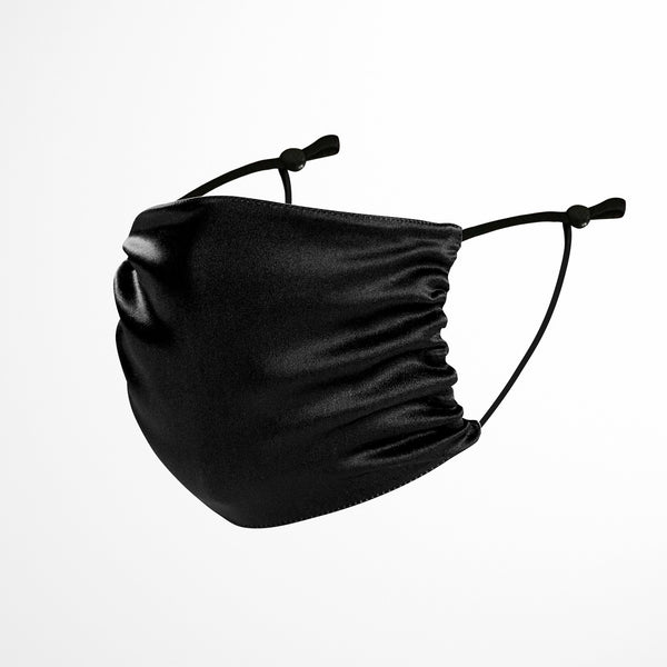 Silk Face Mask - Black