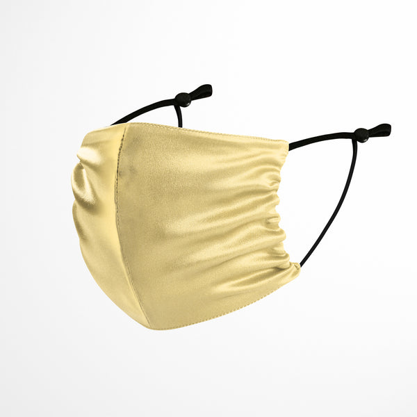 Silk Face Mask - Gold