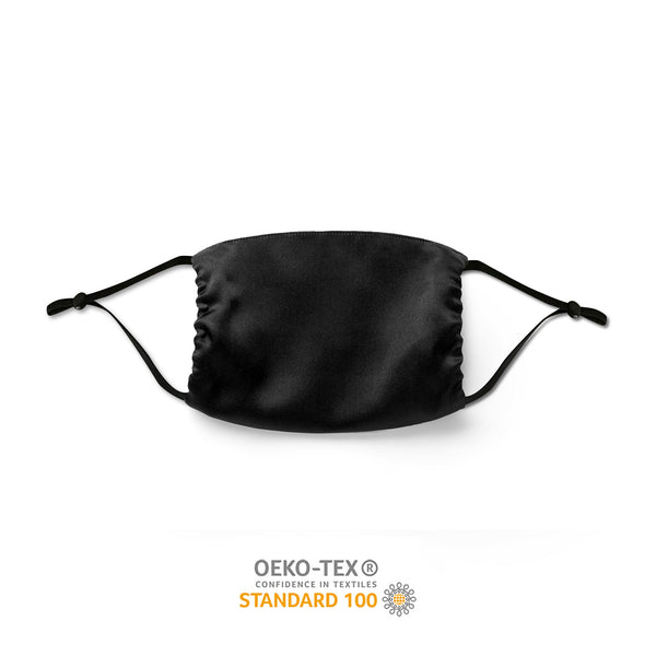 Silk Face Mask - Black