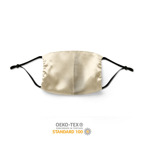 Silk Face Mask - Champagne