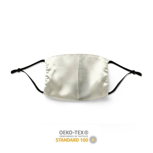 Silk Face Mask - Cream