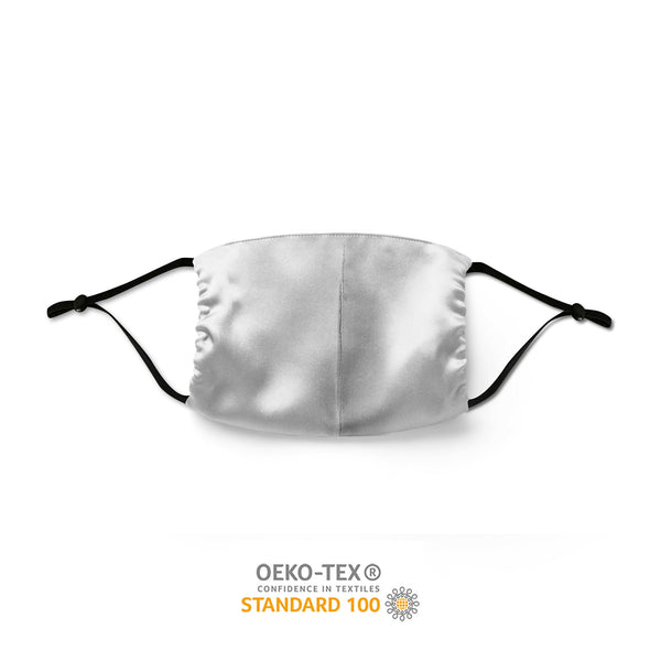 Silk Face Mask - Light Silver