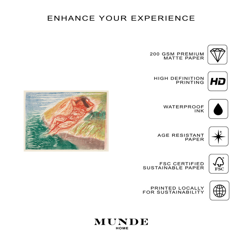 Edvard Munch Sunbathing I - Poster - Munde Home