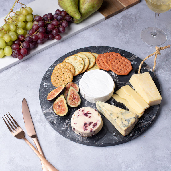 Tempor - Black Marble Tray - Munde Home
