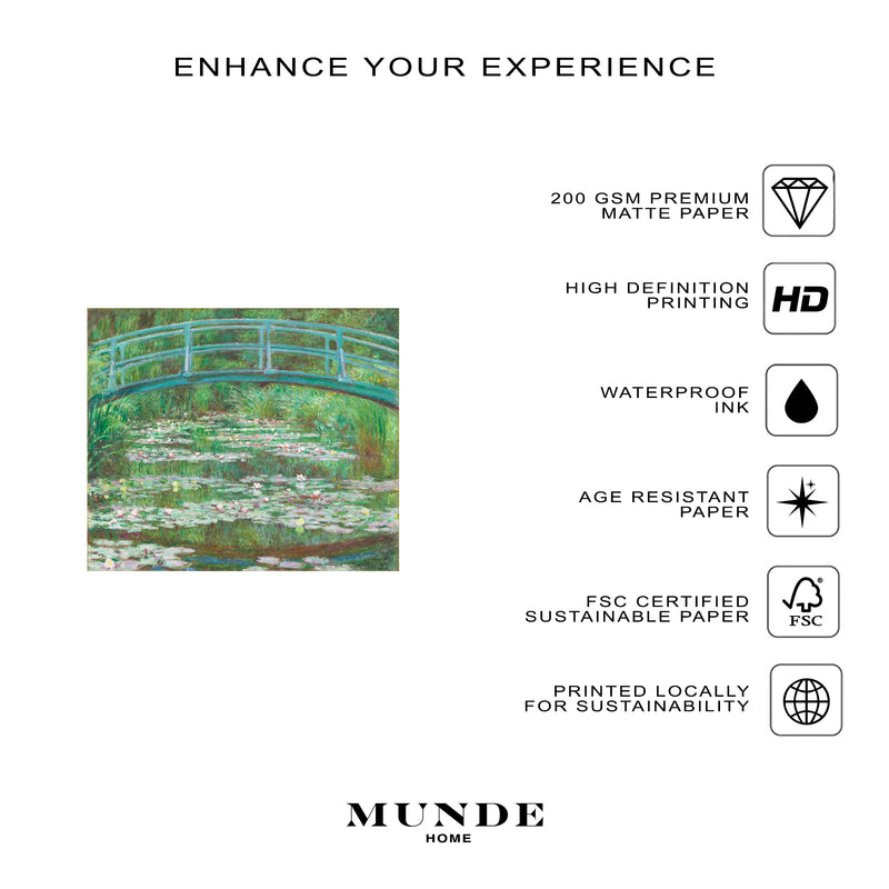 Claude Monet The Japanese Footbridge - Poster - Munde Home