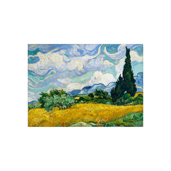 Van Gogh Wheat Fields with Cypresses - Poster