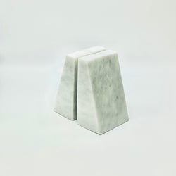 Bianca White Marble Bookends - Set of 2