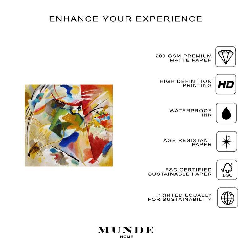 Wassily Kandinsky Painting with Green Center - Poster - Munde Home