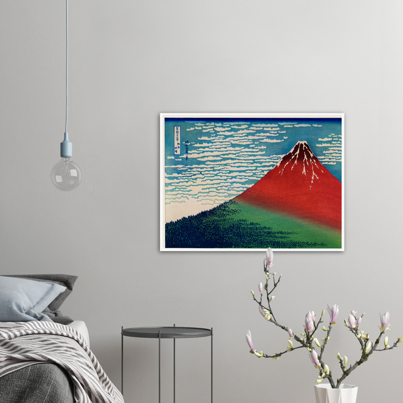 Katsushika Hokusai Fine Wind, Clear Morning - Poster