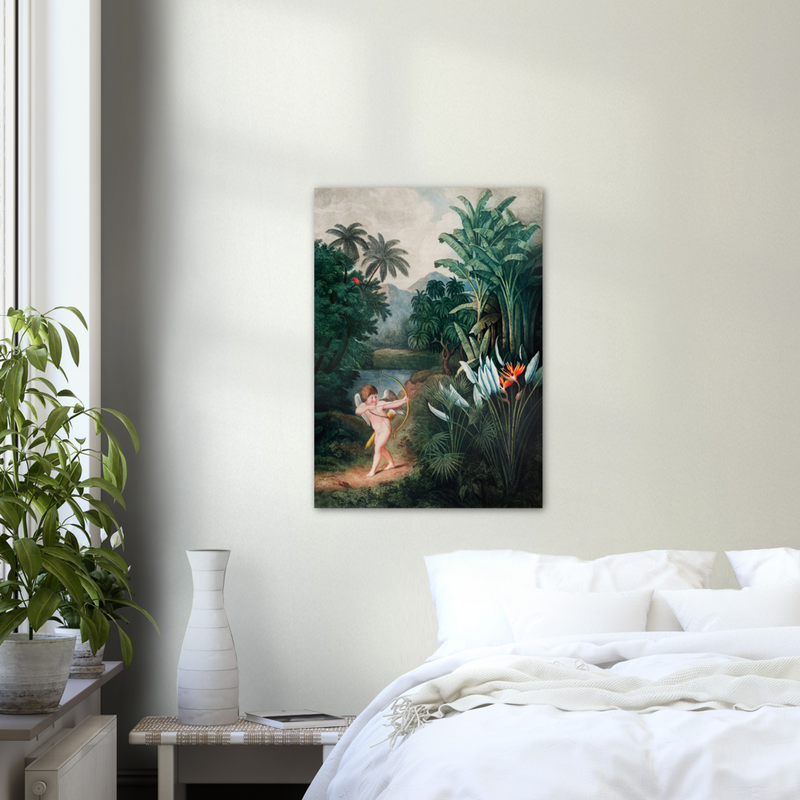 Robert John Thornton Cupid Inspiring Plants with Love - Poster