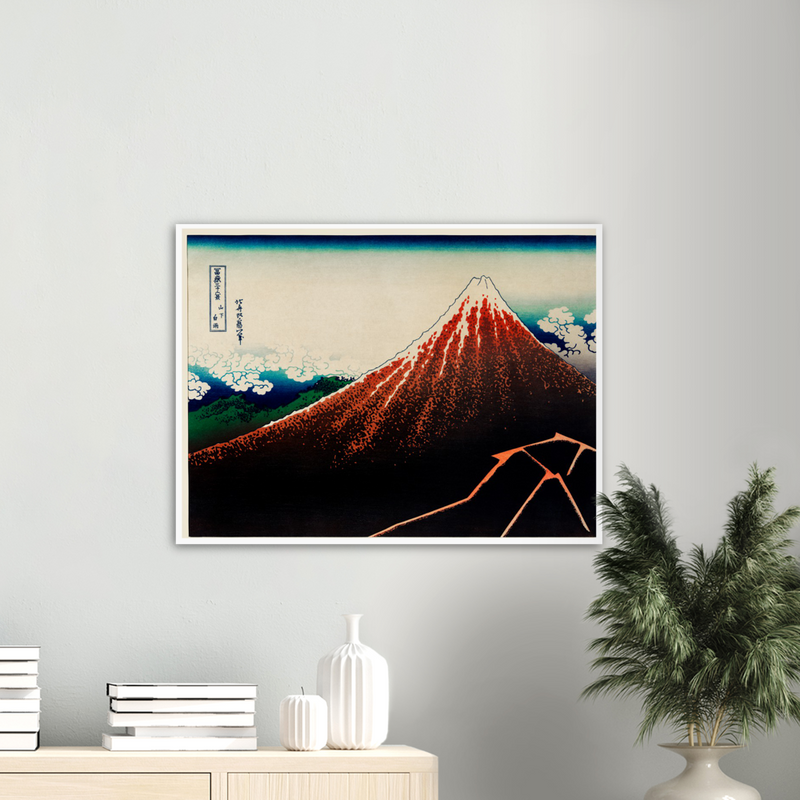 Katsushika Hokusai Sanka Hakuu - Poster