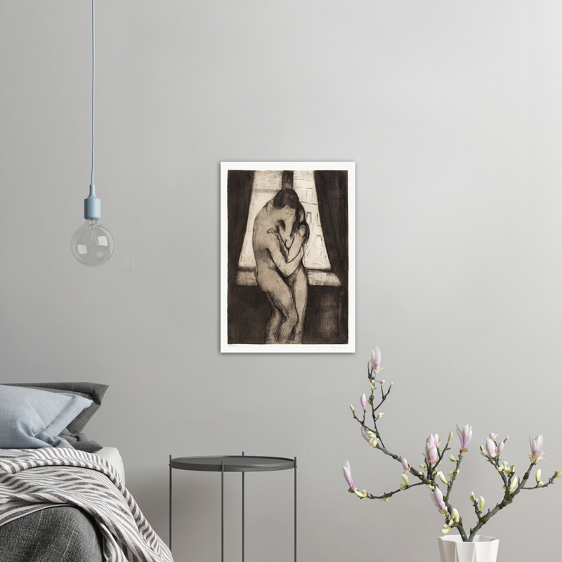 Edvard Munch The Kiss - Poster