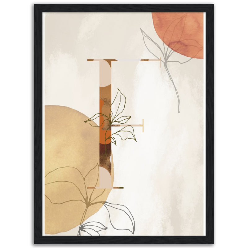 Floral Letter F - Poster - Munde Home