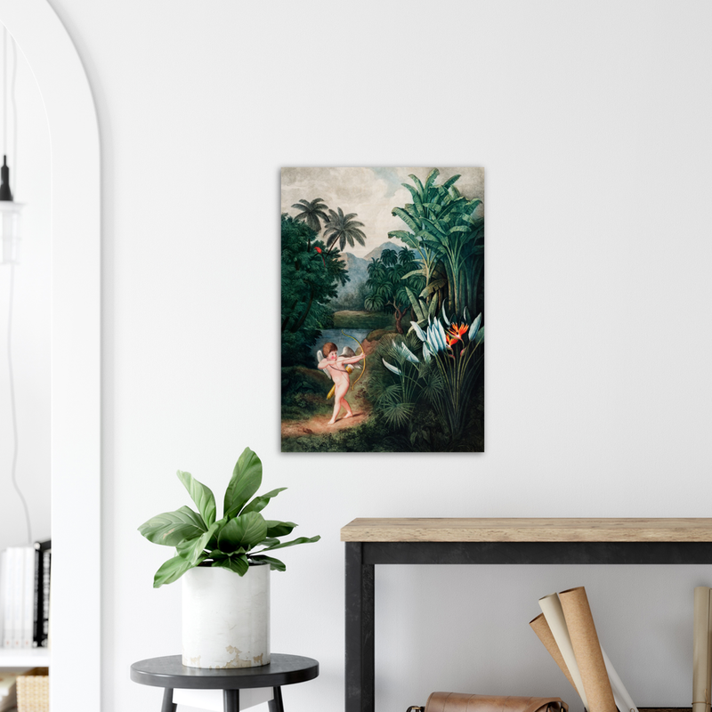 Robert John Thornton Cupid Inspiring Plants with Love - Poster