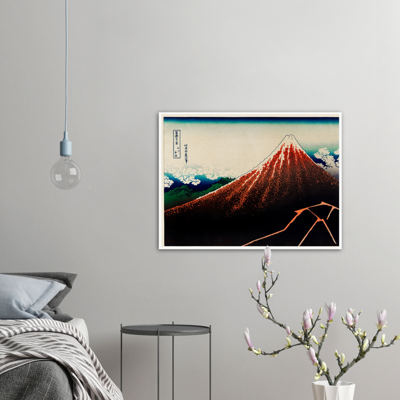 Katsushika Hokusai Sanka Hakuu - Poster