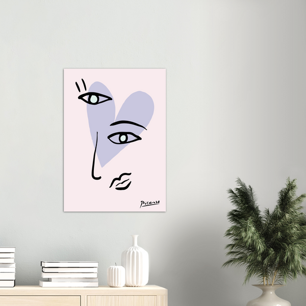 Picasso Pink Love - Poster