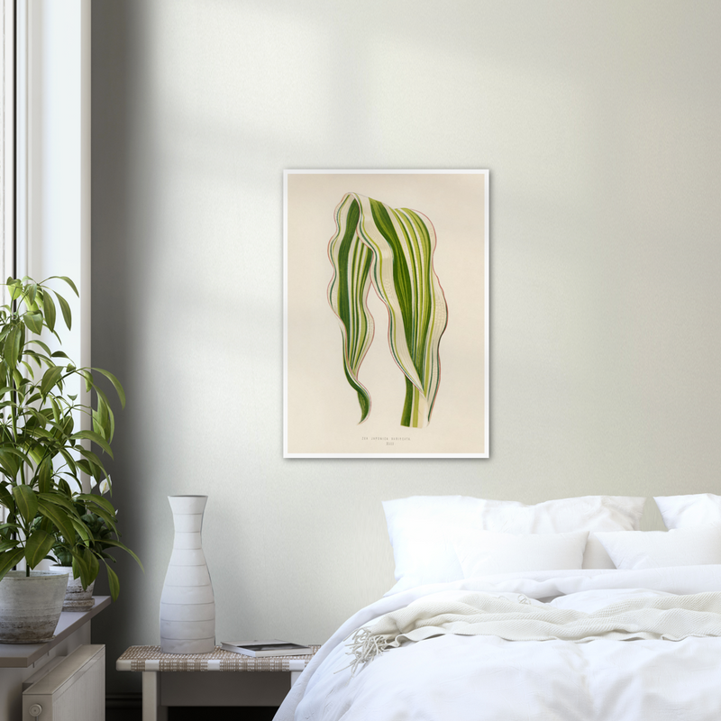 Tropical Leaves Striped Maize  - Poster