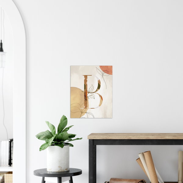 Floral Letter B - Poster - Munde Home