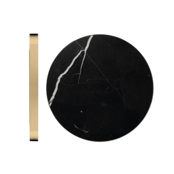 Teo - Black Marble QI Wireless Charger - Munde Home