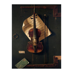 William Harnett Still Life with Violin - Poster