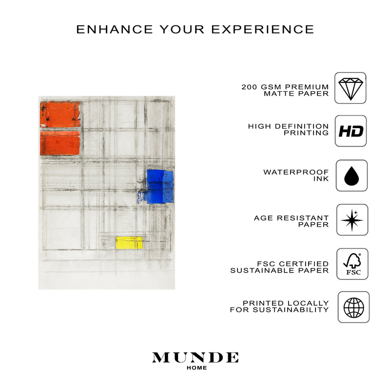 Piet Mondrian Study for a Composition - Poster - Munde Home